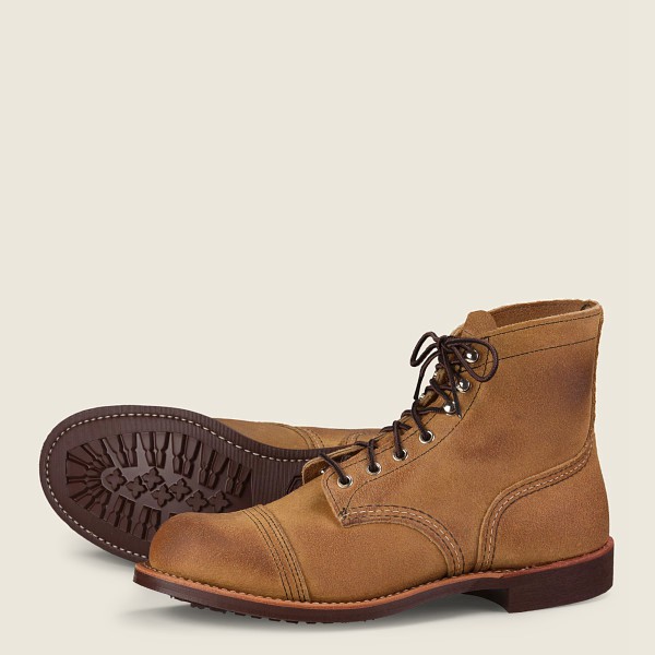 Red Wing Heritage Bot Erkek - Iron Ranger - 6-Inch Muleskinner Deri - Haki - 85TOEFNQA